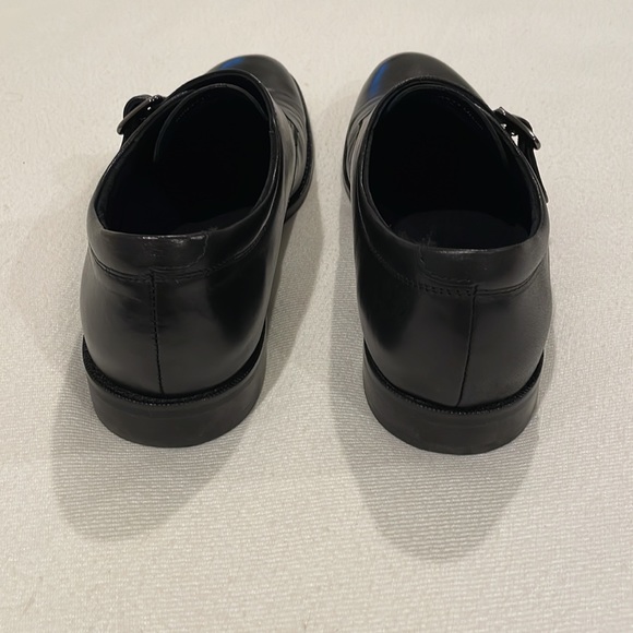 Joseph Abboud Men 9M Dixon Black Monk Strap Shoe - Picture 3 of 9